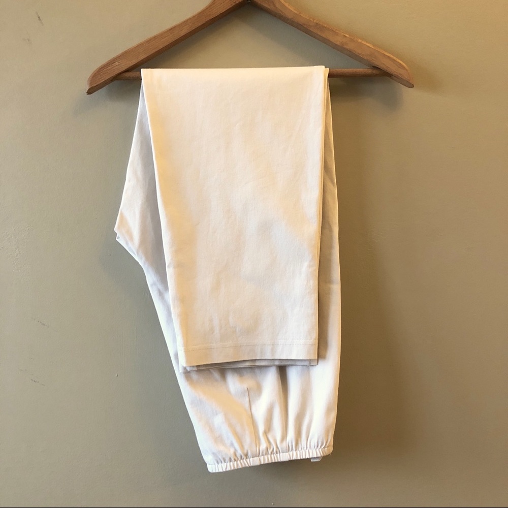 Eileen Fisher ivory stretchy pants - Picture 5 of 7